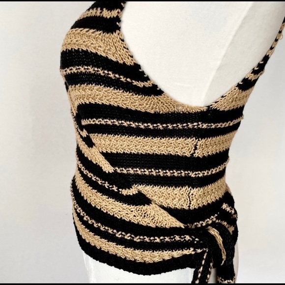 ZARA Knit Wrap Tank Sweater NWT - Picture 4 of 9